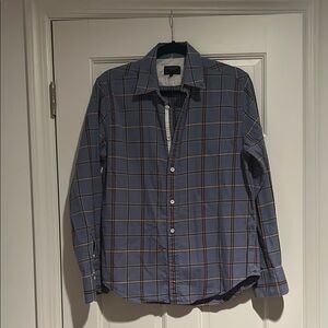Rag & Bone Blue Plaid Long Sleeve Buttondown Shirt